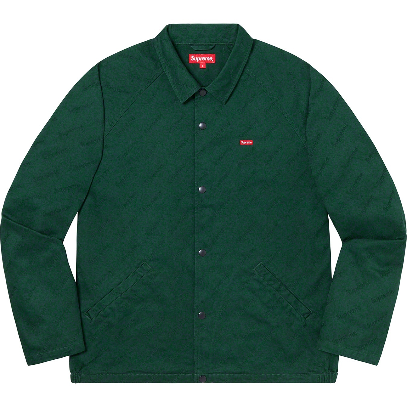 Snap Front Jacquard Logos Twill Jacket view 2